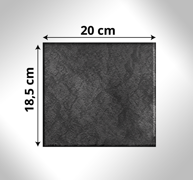 Svarta stenar kakelgolv modern matta - Tenstickers