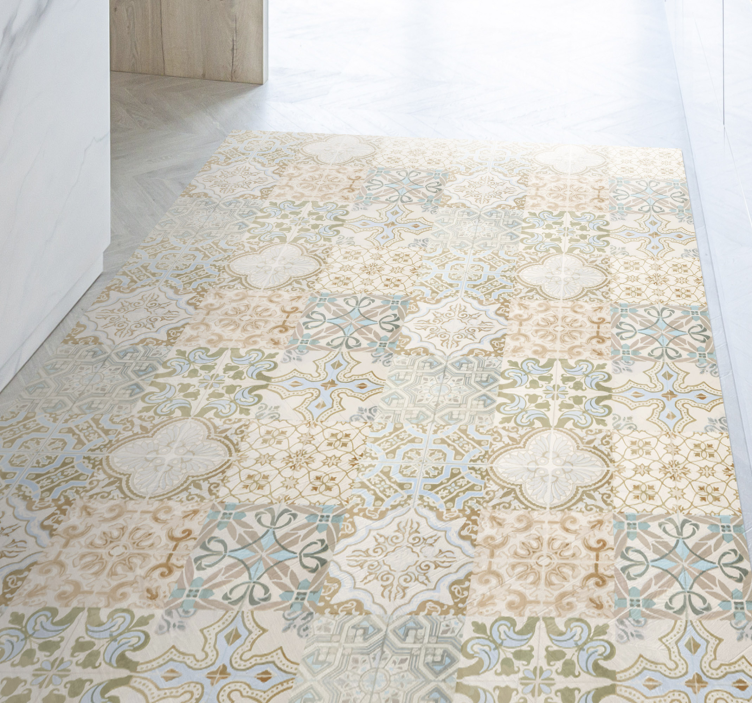 Gammal relik spansk stil kakel matta - Tenstickers