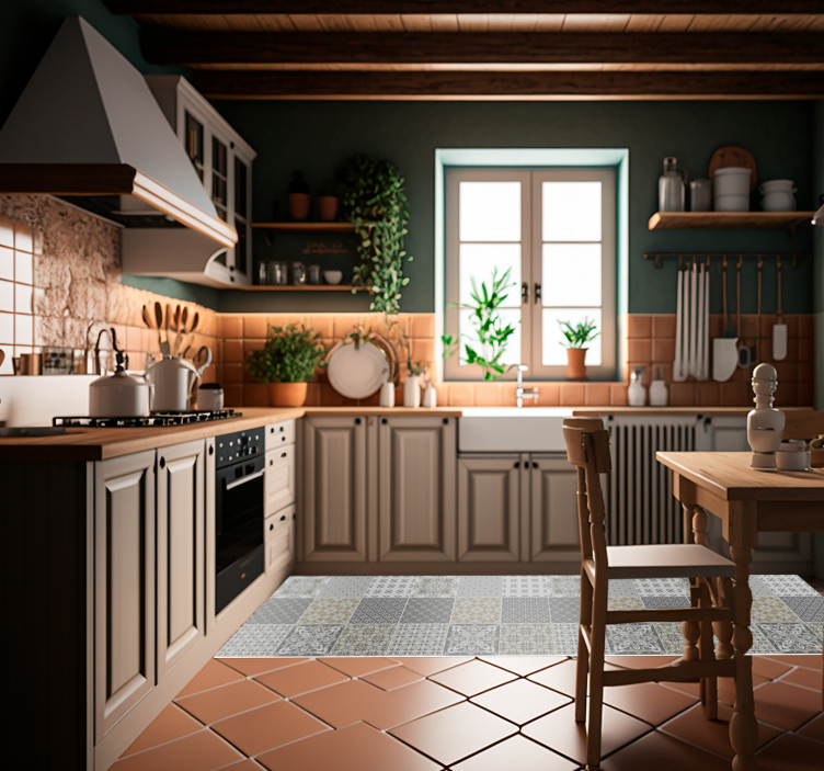 Marockansk stil kakel effekt kakel matta - Tenstickers