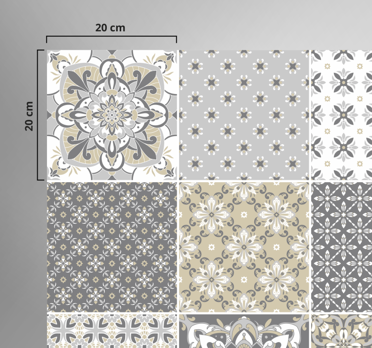 Marockansk stil kakel effekt kakel matta - Tenstickers