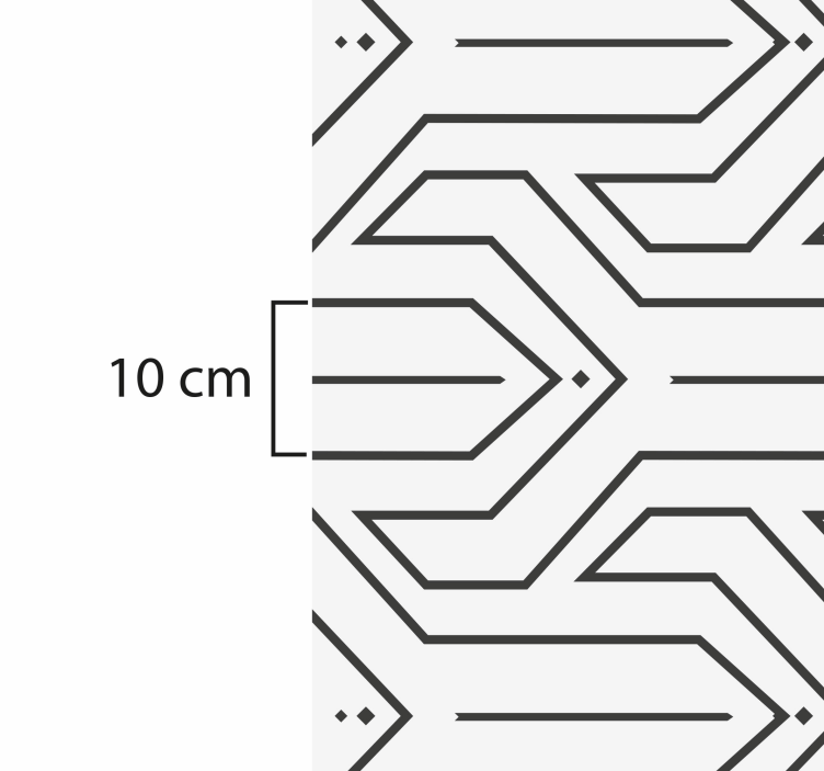 Geometrisk mönster vinylmatta  - Tenstickers