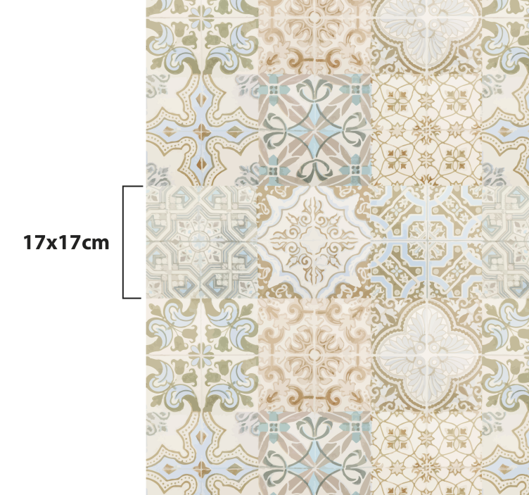 Gammal relik spansk stil kakel matta - Tenstickers