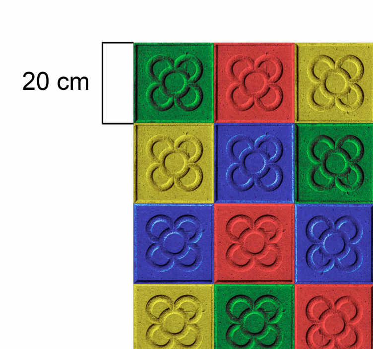 Popkonst pannkakstegel Vinylmatta Vardagsrum - Tenstickers