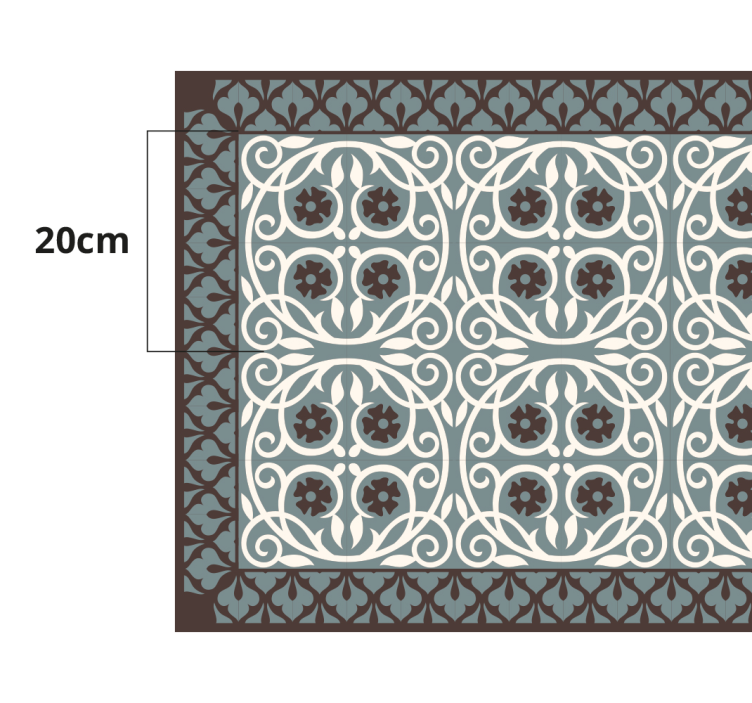 Blomsterarrangemang Vinylmatta badrum - Tenstickers