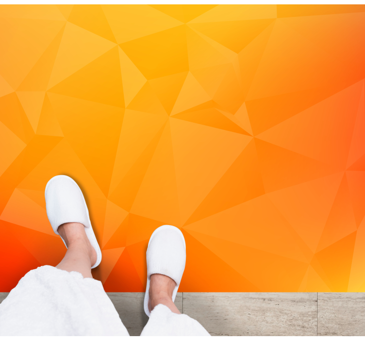 Geometrisk gradienteffekt Vinylmatta Vardagsrum - Tenstickers