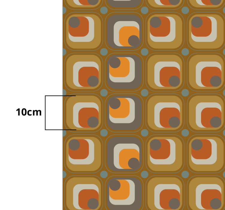70-talets retro rutor mönster geometriska mattor - Tenstickers