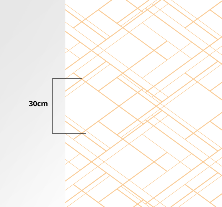 Geometriska linjer minimalistiskt mönster Vinylmatta - Tenstickers