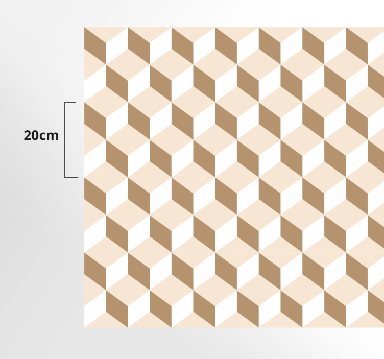 Modern kub beija modern matta - Tenstickers