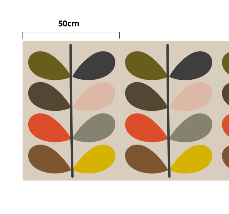 Orla kiely modern vinylmatta - Tenstickers