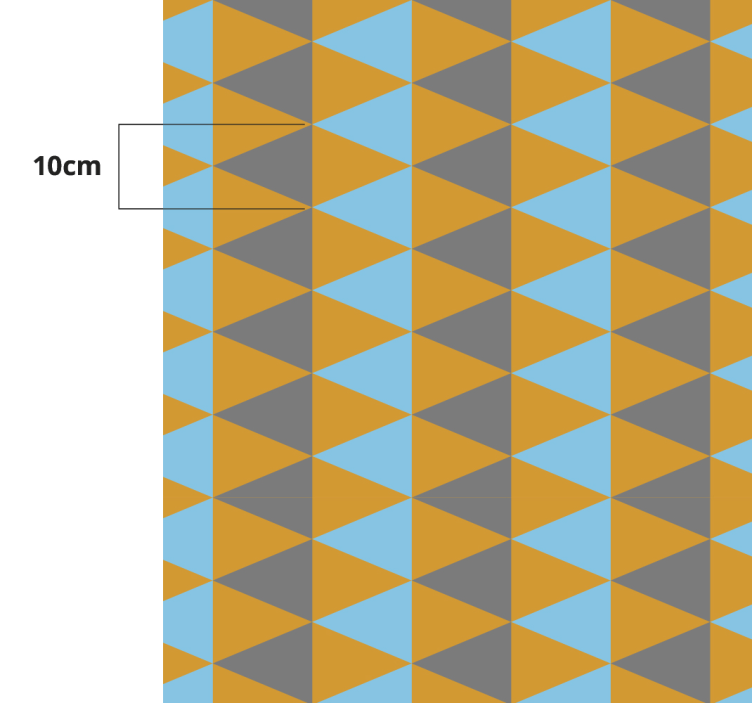 Triangulär sammansättning Vinylmatta geometrisk - Tenstickers
