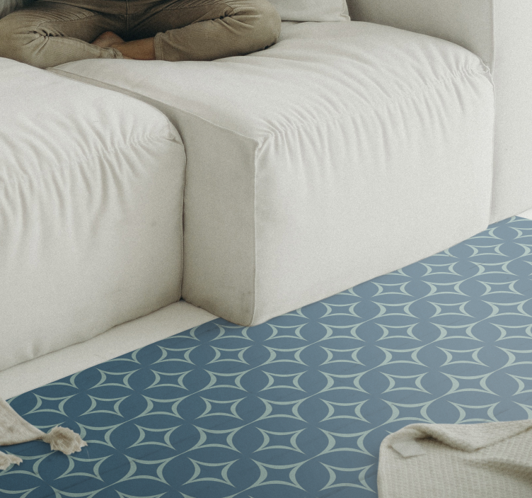 70-tals turkos vintage matta - Tenstickers