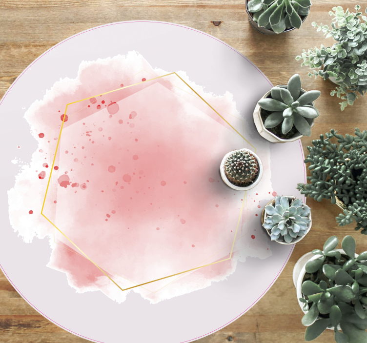 Abstrakt akvarell Vinylmatta minimalistisk - Tenstickers