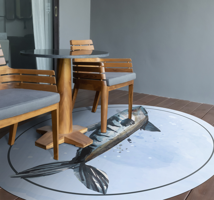 Abstrakt havsmat djur vinyl matta - Tenstickers