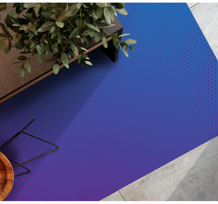 Abstrakt lila till blå matta - Tenstickers