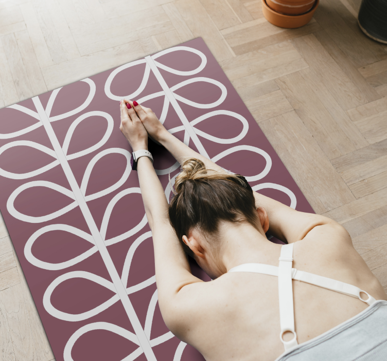 Abstrakt lummiga mönster Vinylmatta geometrisk - Tenstickers