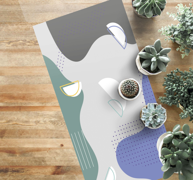 Abstrakt minimal design Vinylmatta minimalistisk - Tenstickers