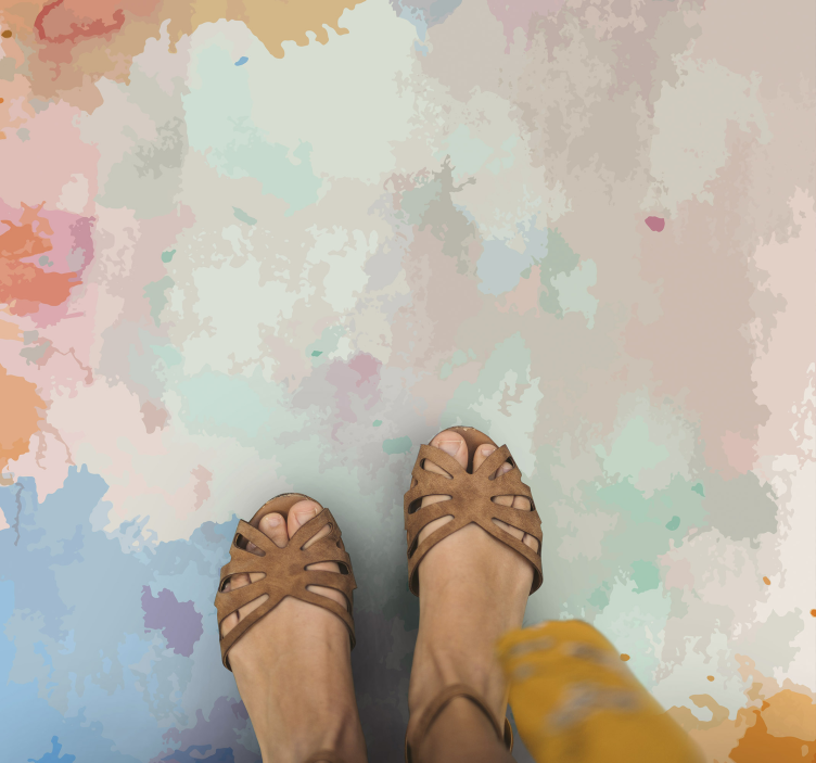 Abstrakt pippa matta modern matta - Tenstickers