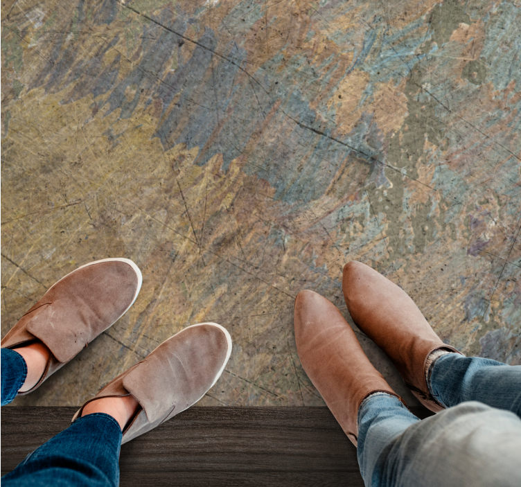 Abstrakt texturerat överlägg vinylmatta - Tenstickers