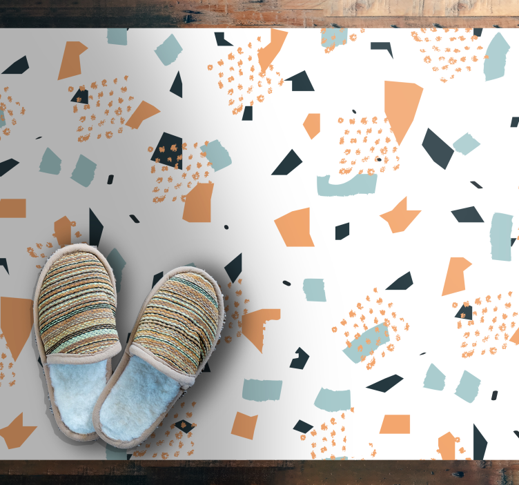 Abstrakta former koncept Vinylmatta geometrisk - Tenstickers