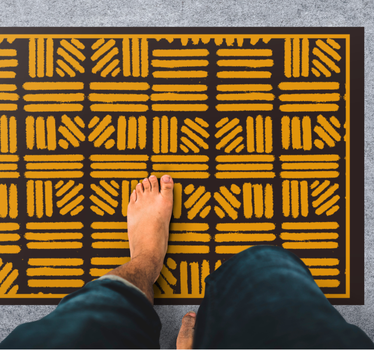 Abstrakta geometriska mönster Vinylmatta etnisk - Tenstickers