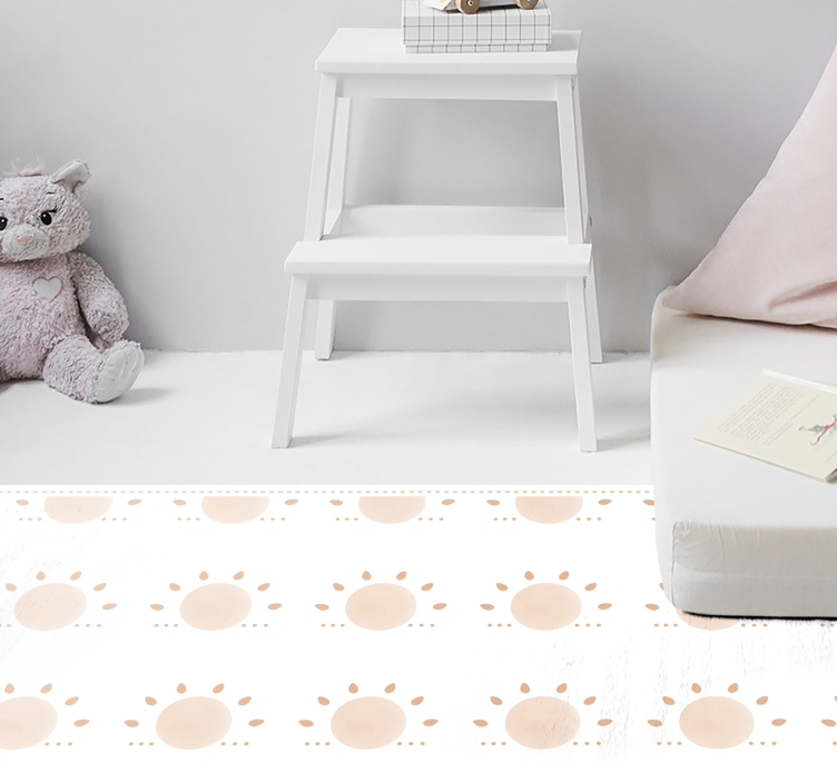 Abstrakt minimal sol nordisk matta - Tenstickers