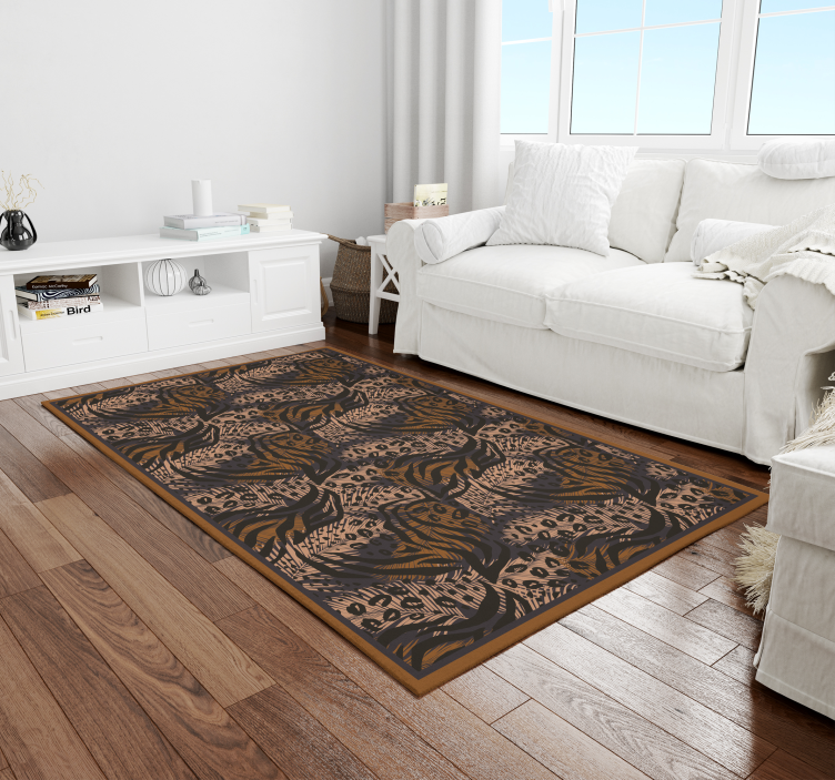 Afrikansk stil, abstrakt färgglad modern matta - Tenstickers