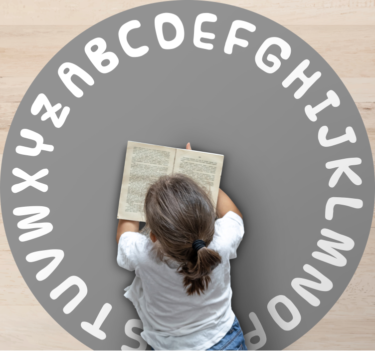 Alfabetet cirkel Vinylmatta alfabet - Tenstickers