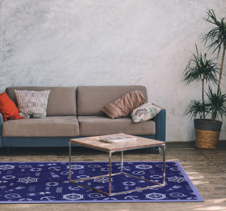 Ankare och rep modern matta - Tenstickers