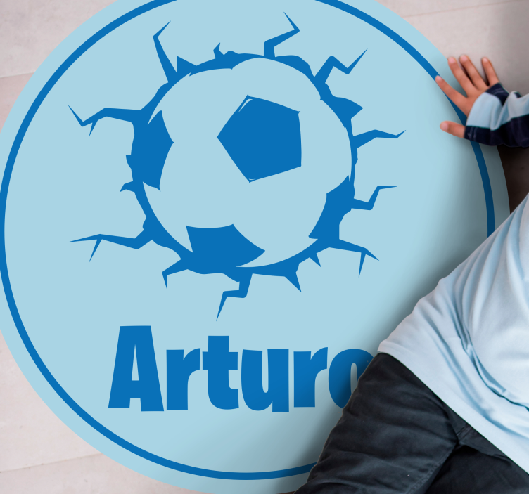 Näbbande fotbollsboll med namn Andra Vinylmattor - Tenstickers