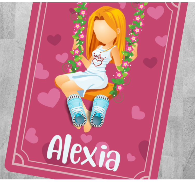 Gräsgunga med namn Vinylmatta Ungdom - Tenstickers