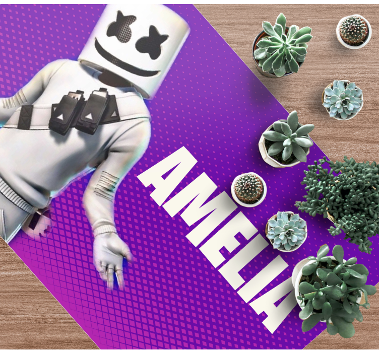 Dj-figur med namn Vinylmatta Ungdom - Tenstickers