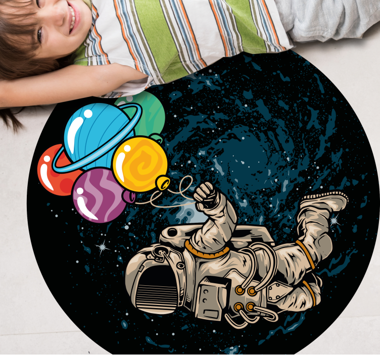 Astronaut med ballonger Andra Vinylmattor - Tenstickers