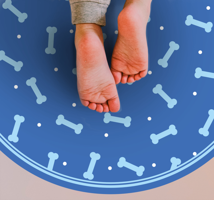 Benmönsterlek Vinylmatta Cirkulär - Tenstickers