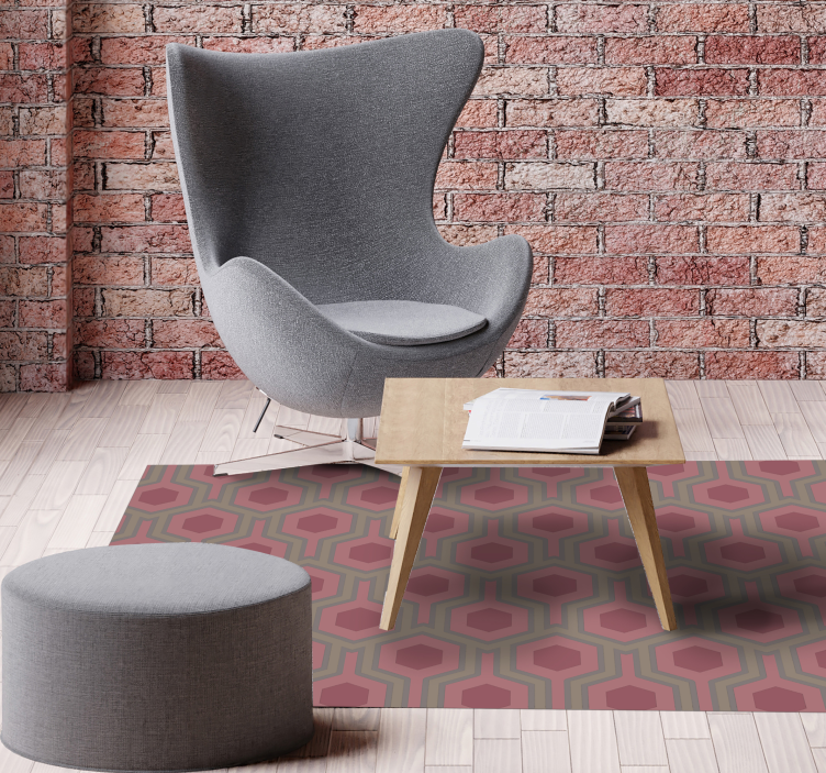 Bikakekonfiguration Vinylmatta geometrisk - Tenstickers