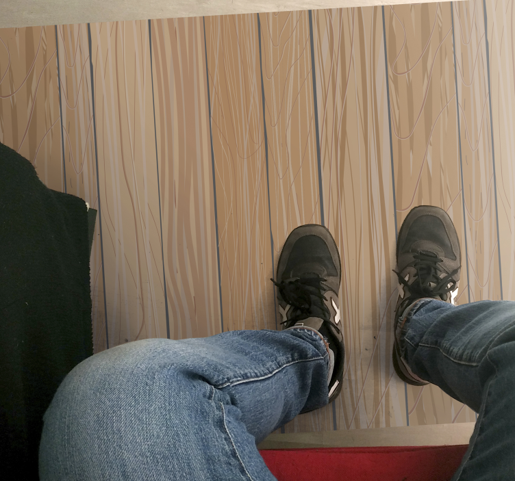 Blek träskiva vinyl löpare - Tenstickers