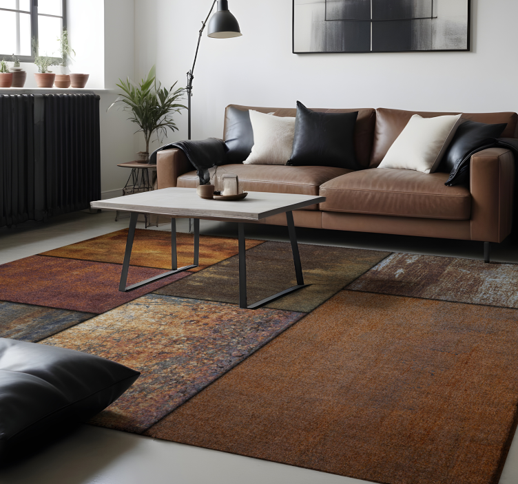 Block av industriell betong modern matta - Tenstickers