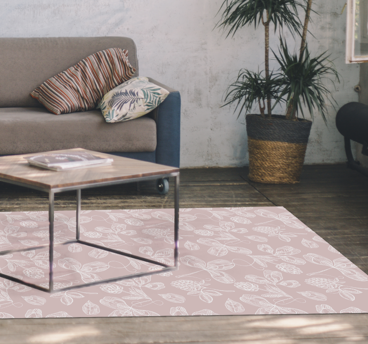 Botaniska skisser Vinylmatta blommor och växter - Tenstickers