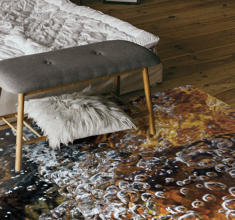 Bubblande vattenflöde vinylmatta - Tenstickers