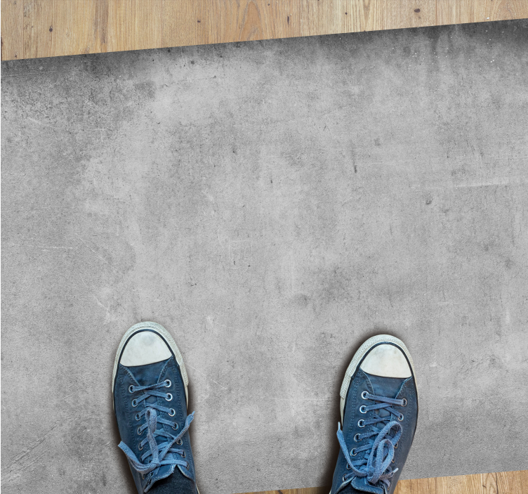 Cement sliten design "industriell stil" matta - Tenstickers