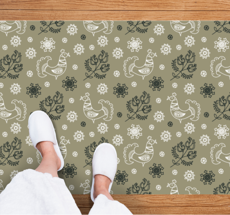 Charmiga djurmotiv Vinylmatta namn - Tenstickers