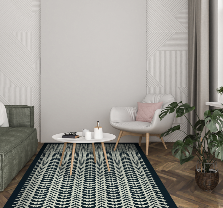 Chevron intrikat Vinlymatta randiga - Tenstickers