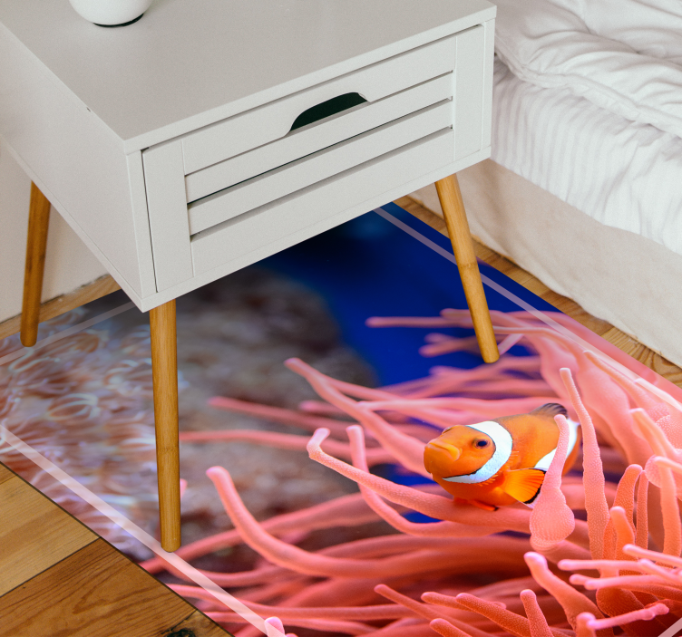 Clownfish djur vinyl matta - Tenstickers