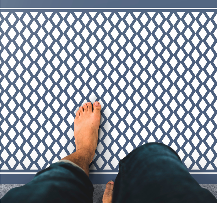 Diamantmönster "hampton stil" geometriska mattor - Tenstickers