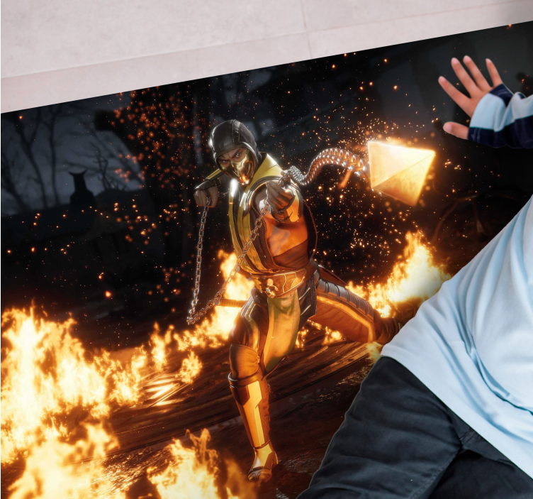 Eldig karaktärshandling Vinylmatta Ungdom - Tenstickers