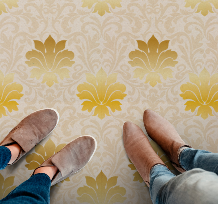 Elegans i barockmönster Vinylmatta årgång - Tenstickers