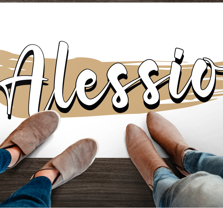 Elegant abstrakt design Vinylmatta namn - Tenstickers