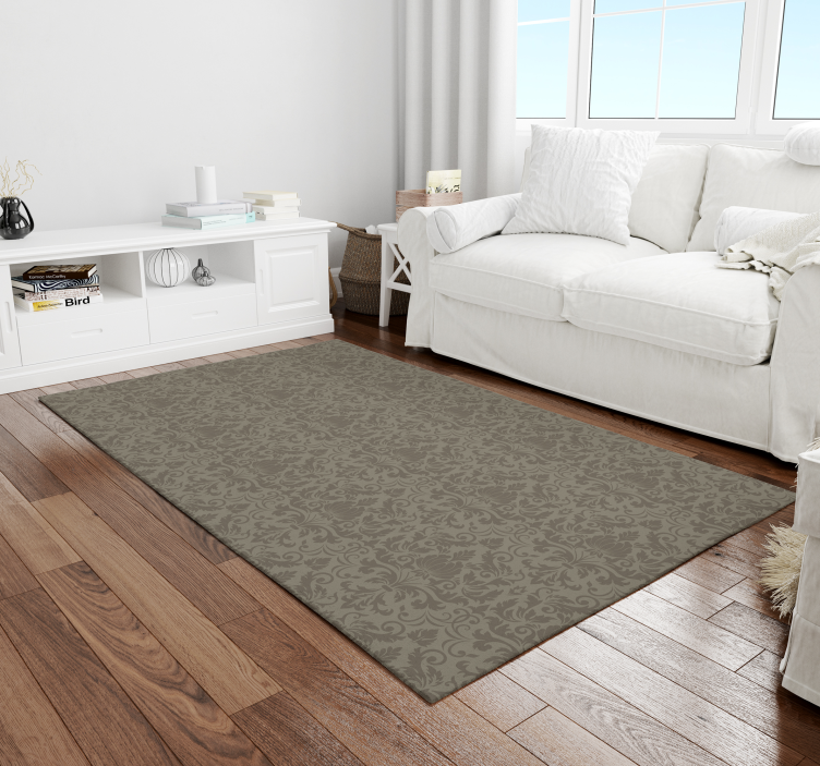 Elegant Baroque Pattern Vinylmatta årgång - Tenstickers