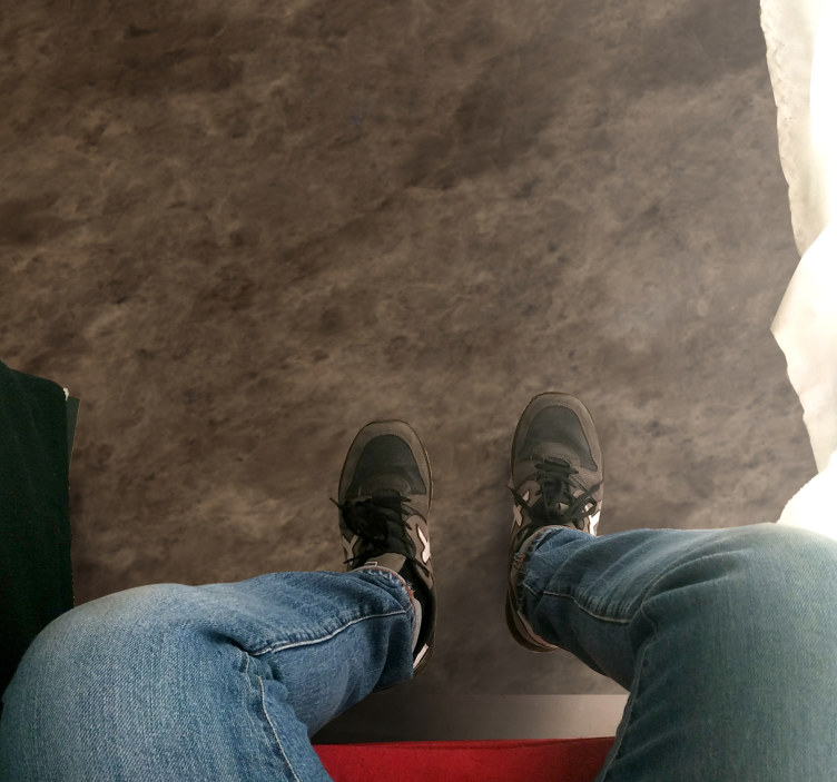 Brun elegant effekt vinylmatta i marmor - Tenstickers