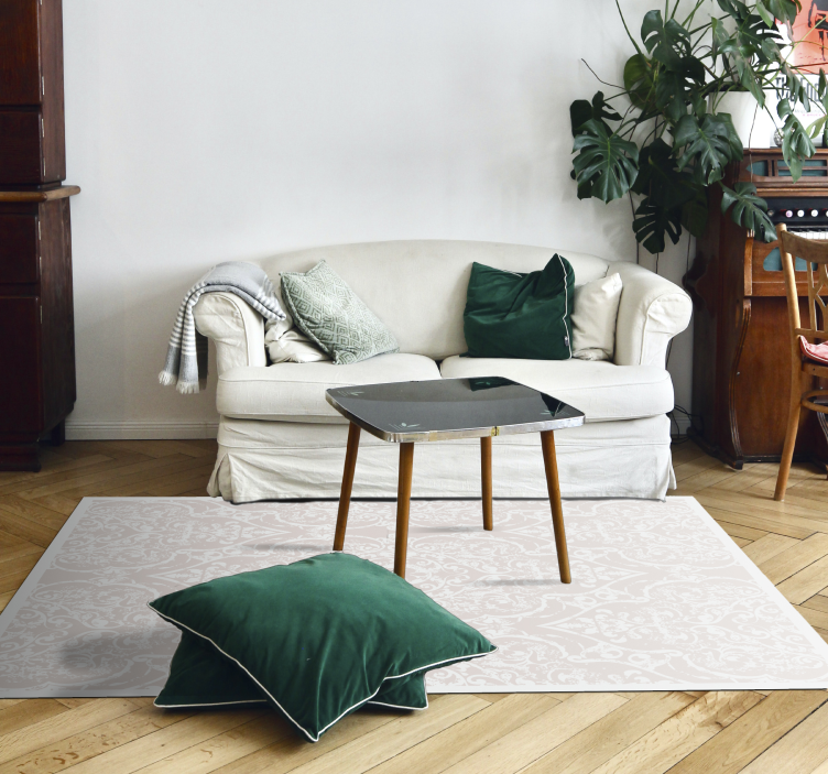 Elegant mönstrad design Vinylmatta Vardagsrum - Tenstickers