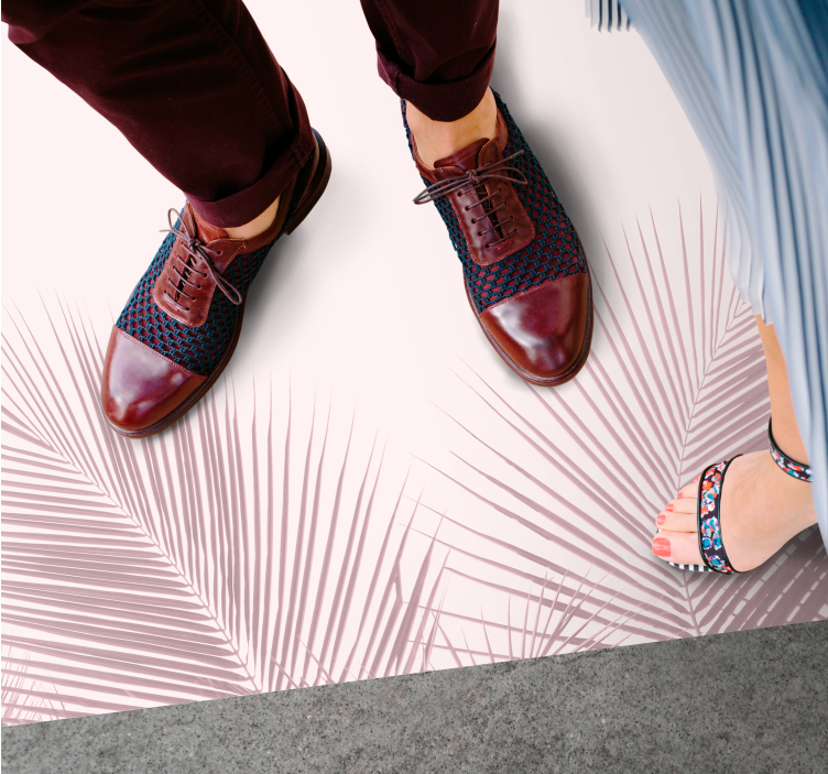 Eleganta palmbilder Vinylmatta blommor och växter - Tenstickers